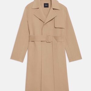 Theory Wrap Trench Coat Wool Cashmere